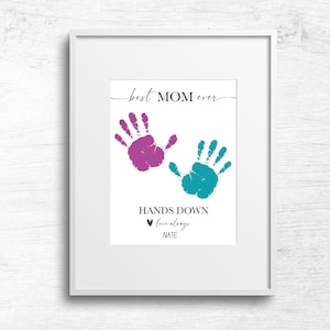 La mejor mamá de la historia sin lugar a dudas Manualidades, Actividad artística para niños pequeños, Primer Día de la Madre, Recuerdo de recuerdo de bricolaje, Regalo de mamá, Mamá imprimible