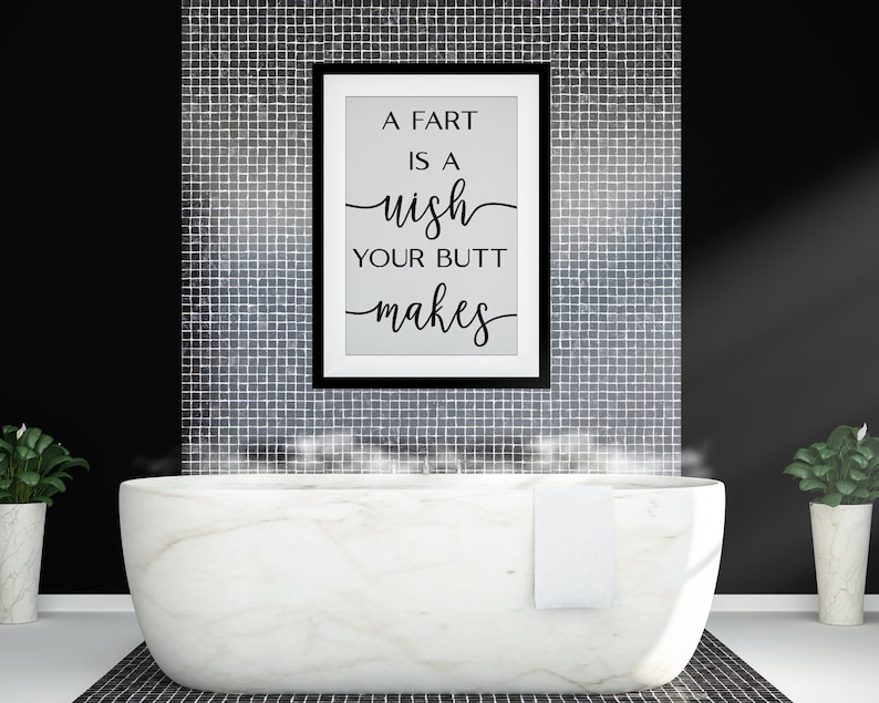 Set of 22 Bathroom Prints, Home Decor Posters, Bathroom Minimalist Funny Quotes Bundle, Toilet Fun Prints, Bathroom Art Digital Download image 4