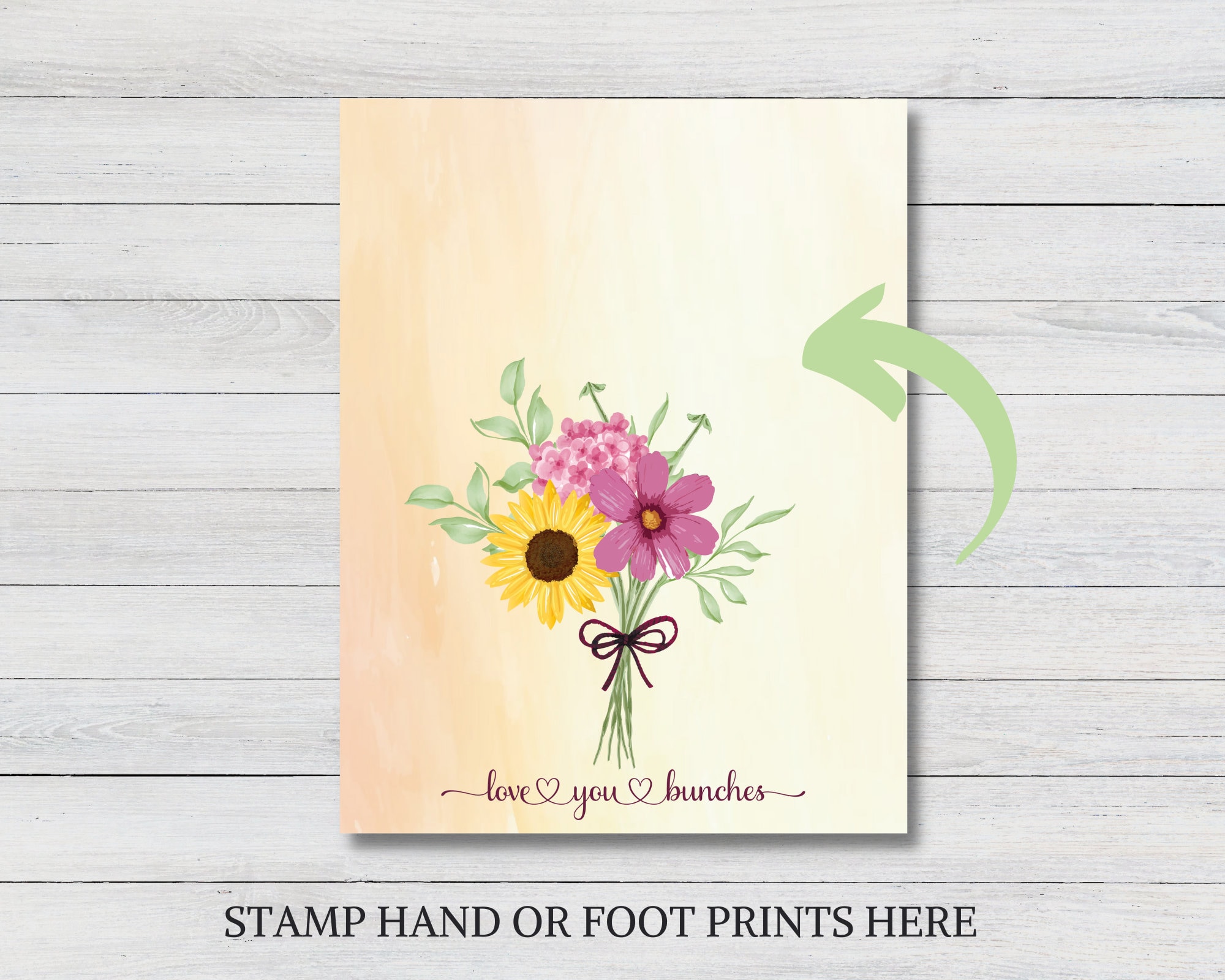 Love You Bunches Mother's Day Flower Handprint Craft, Baby Toddler Kids Art  Crafts, Mother's Day Flowers Keepsake, DIY Kids Spring Activity - Etsy