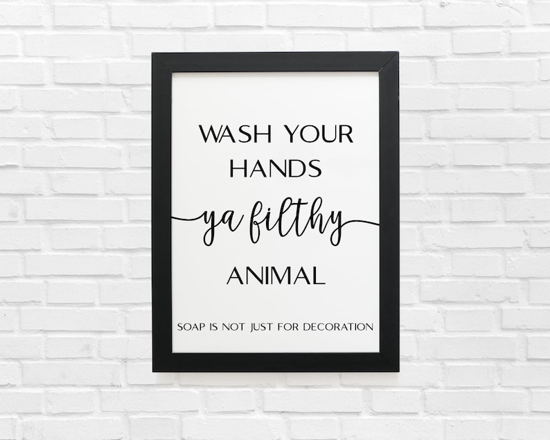 Set of 22 Bathroom Prints, Home Decor Posters, Bathroom Minimalist Funny Quotes Bundle, Toilet Fun Prints, Bathroom Art Digital Download image 9