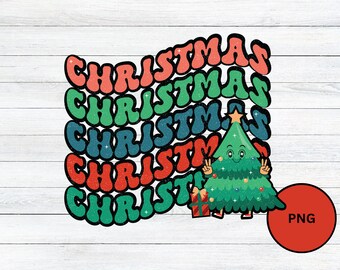 Natal Sublimação Png, Temporada De Natal Png, Retro Natal Png, Downloads De Design De Sublimação, Design De Camisa De Natal, Download Digital