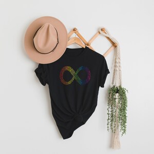 Kids Autism Awareness Tee, Kids Heavy Cotton Tee, Infinity Love Rainbow Tee, Summer Top, Support Autism