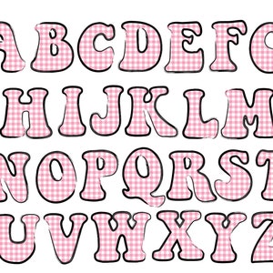 Pink Pattern PNG Letters, Printable PNG Abc's, Girls Png Letters ...