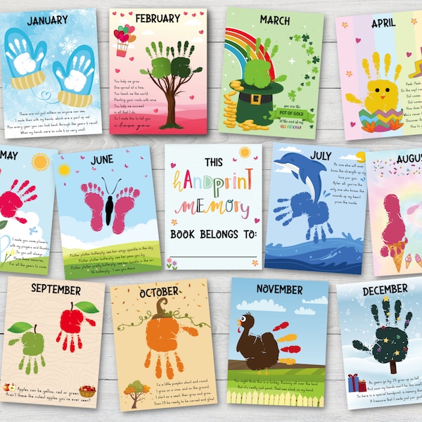 Baby Handprint Kit Etsy