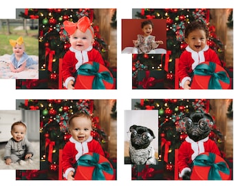 Christmas Photoshop service, baby toddler kid Head on Santa Outfit, Christmas Gift, Xmas baby portrait, Christmas Picture, Digital Download