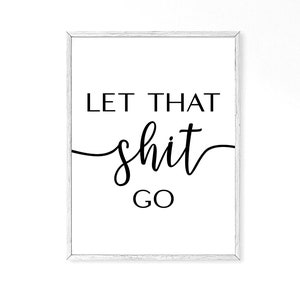 Set of 6 Bathroom Prints, Home Decor Posters, Bathroom Minimalist Funny Quotes Bundle, Toilet Fun Prints, Bathroom Art Digital Download image 7