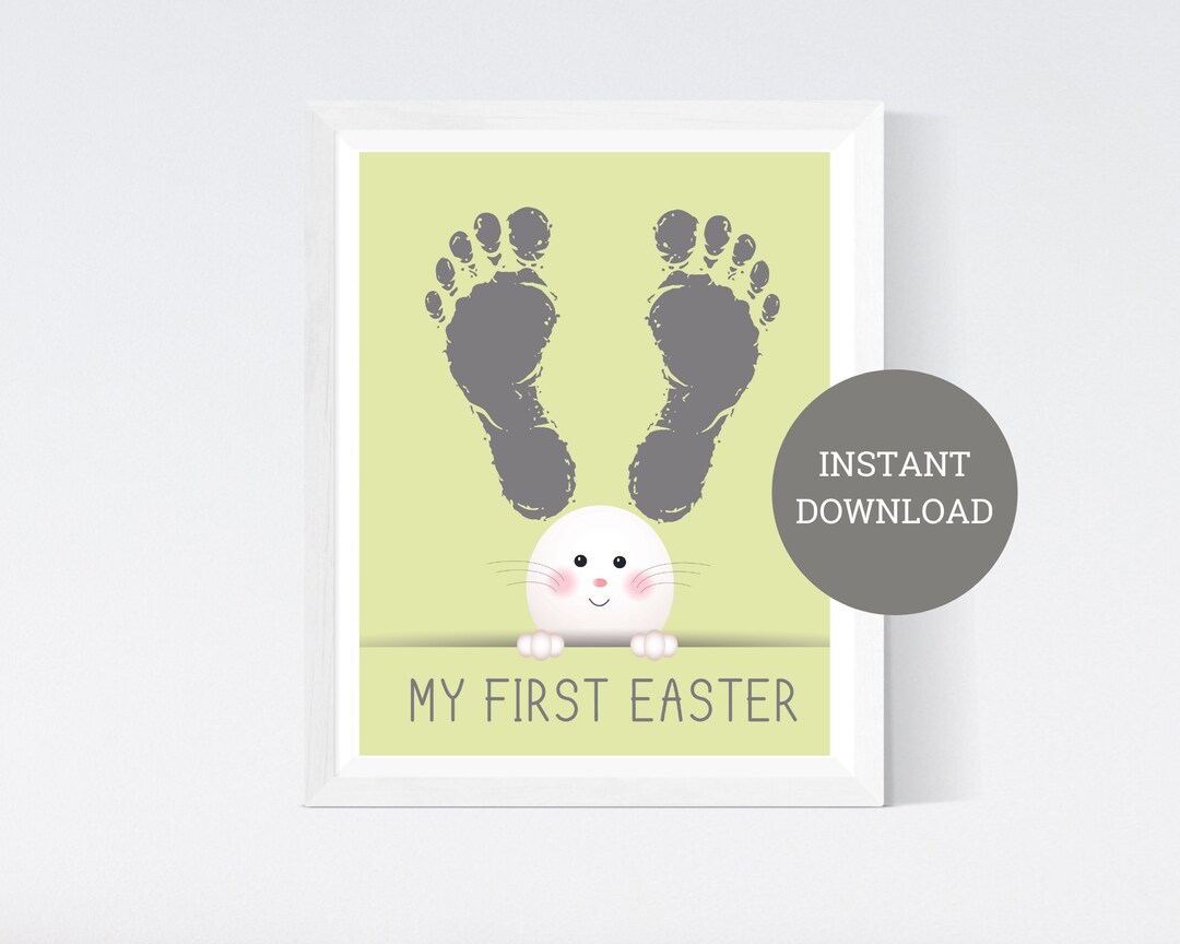 Easter Bunny Card, My First Easter Crafts for Kids, Baby Toddler Kids ...
