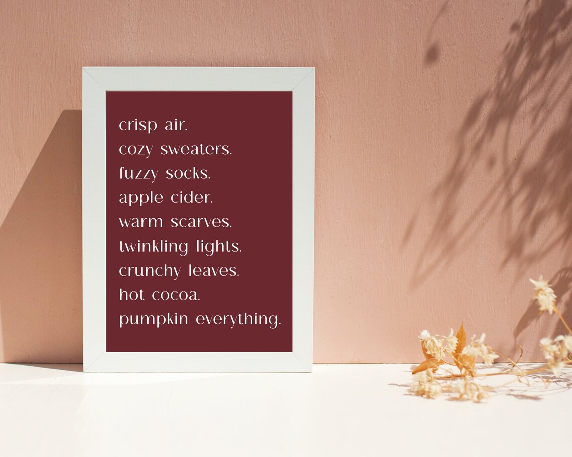 Fall Decor | Autumn Artwork | Fall Printable | Thanksgiving Wall Decor ...