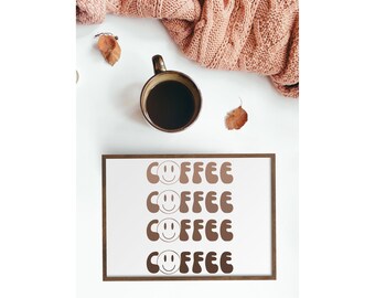 Coffee Sign, Coffee Bar Decor, Coffee Sign, Coffee Bar Decor, Home Decor, Decor, Retro Decor, Coffee Station, Retro Sign, Gift, Sign