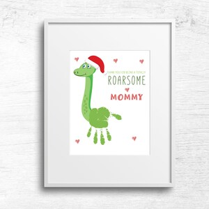 Obrigado por ser uma mamãe totalmente rouca, impressão manual de Natal para impressão, artesanato infantil para bebês, presente de mãe de Natal, cartão de impressão manual para impressão