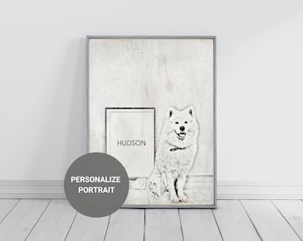 Custom Pet Portrait, Dog Portrait, Grunge Look, Personalize Gift, Custom Dog Portrait, Dog Art, Custom Pet Gift, Digital Download