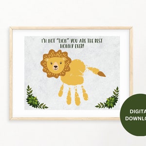 No soy león, eres la mejor mamá del mundo, impresión de San Valentín de mamá, regalo de mamá, actividad de arte de mamá DIY, tarjeta de San Valentín de mamá, manualidades para niños