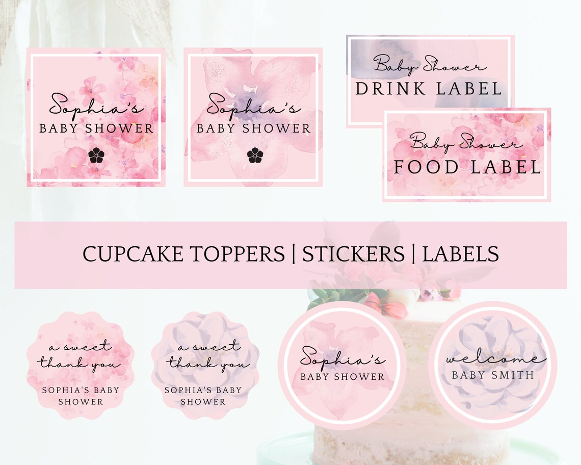 All Things Baby Shower Bundle Printable Baby Shower Etsy