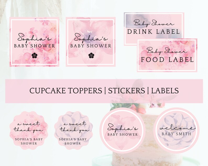 All Things Baby Shower Bundle Printable Baby Shower Etsy