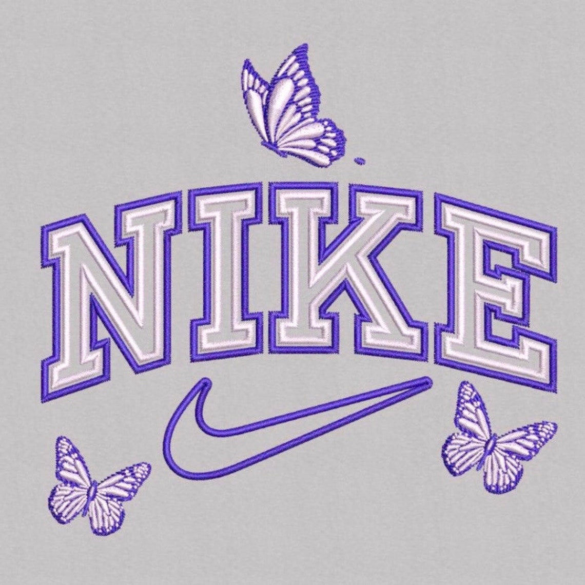 NIKE BUTTERFLY Embroidery Design