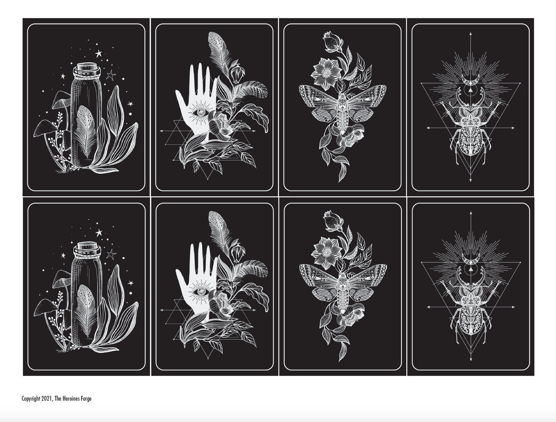 Zauberkarten zum Ausdrucken DnD 5e PDF ausfüllbar Digital Download