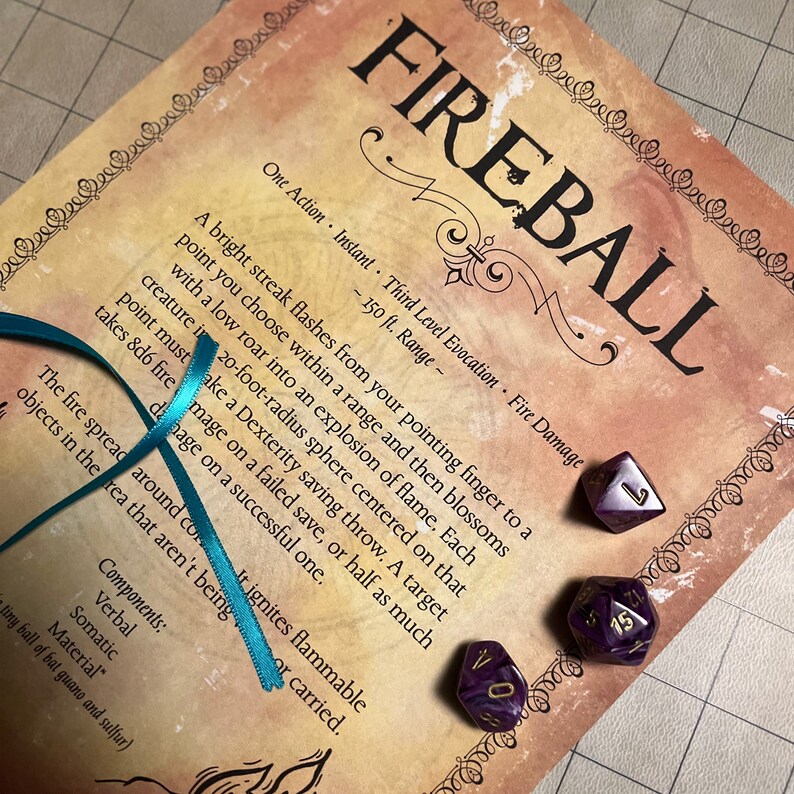 Printable Spell Scrolls Dnd 5e RPG Digital Download Etsy Ireland