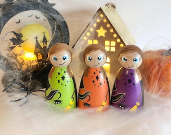 Witch Peg Doll, PegDoll, Small World Toys, Halloween, Wooden Toys, Witch