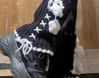 Crochet Shell Edge Legwarmers Pattern | Beginner PDF (Customisable)