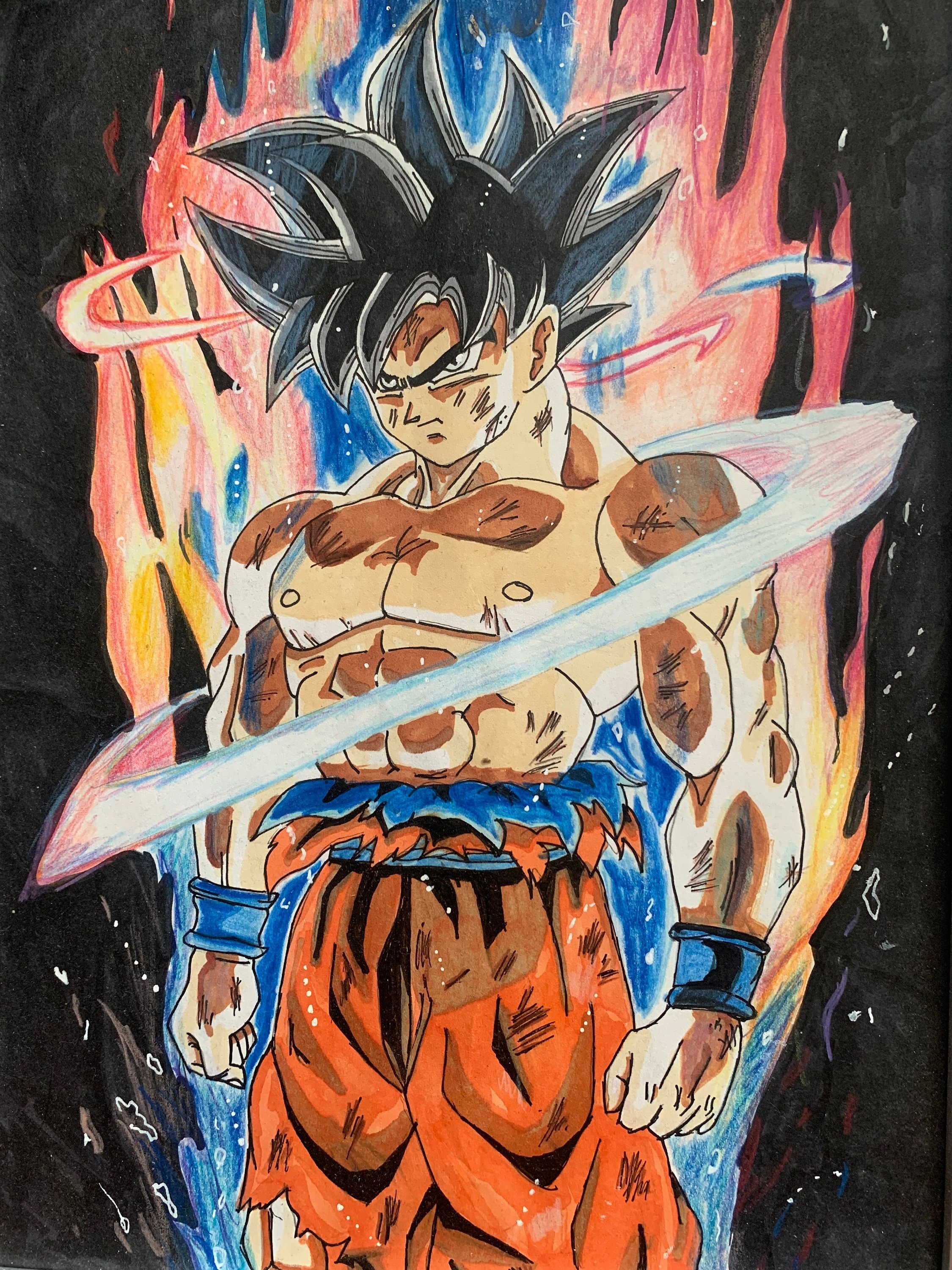 Dibujando el ultra instinto de Goku - Etsy México Dibujando el ultra instinto de Goku - Etsy México