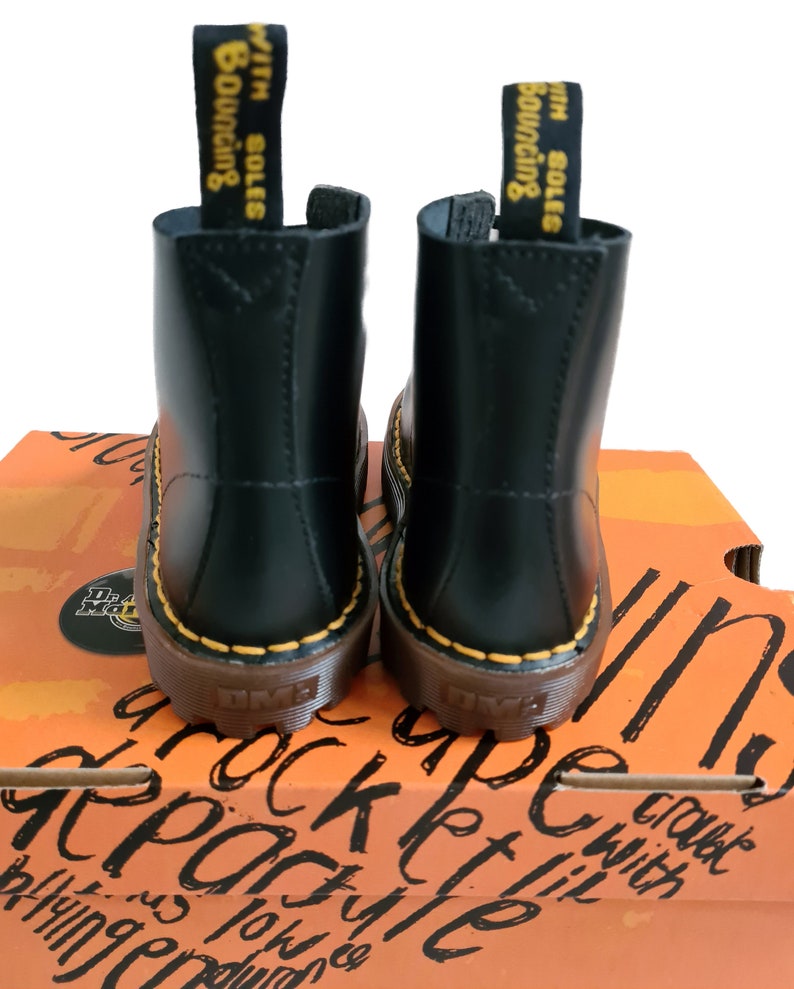 Dr. Martens Boots 6004 Lamper Kids Child UK11.5/US12.5M/US13.5W/EU30 Black image 6