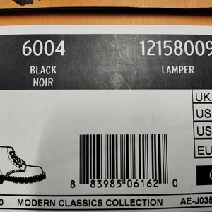 Dr. Martens Boots 6004 Lamper Kids Child UK11.5/US12.5M/US13.5W/EU30 Black image 7