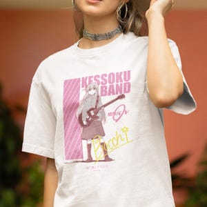 Bocchi the Rock Kessoku Band Hitori Gotou Tee Bocchi Cute Graphic Tee Anime Merch