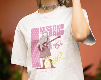 Bocchi the Rock Kessoku Band Hitori Gotou Tee Bocchi Linda camiseta gráfica Anime Merch
