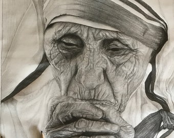 Hyper-realism Sketch of Religious Figure