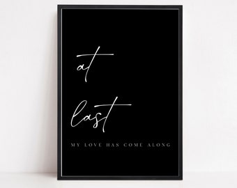 At Last... Poster Size Wedding Sign - 18x24"