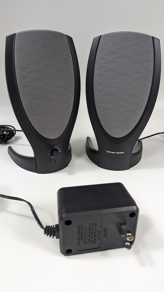 Vintage Harman Kardon Multimedia Stereo Wired Speakers HK206