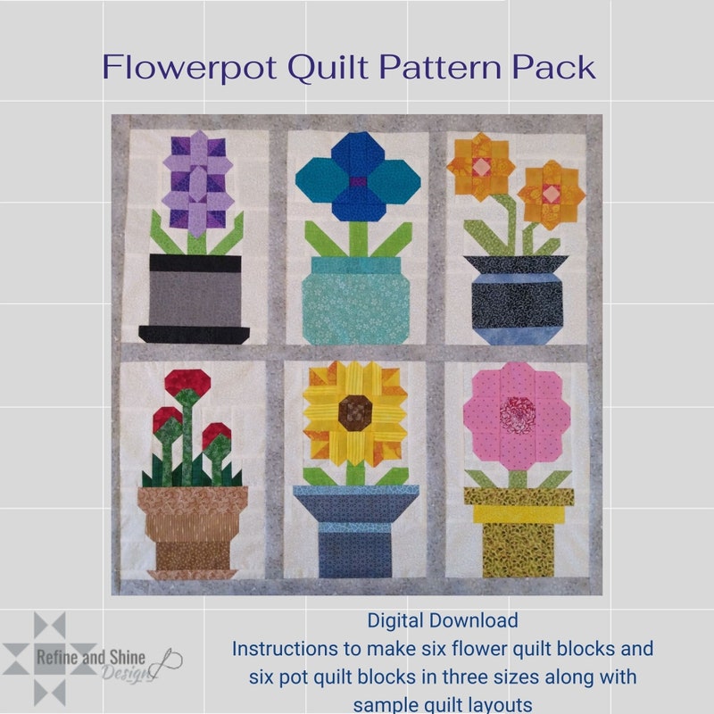 Tulip House Quilt - Etsy