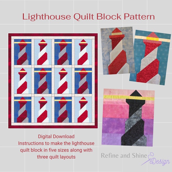Lighthouse Quilt Etsy