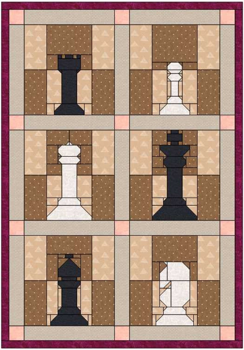 Chess Set Quilt Pattern Pack Pdf Etsy