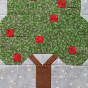 Tree Quilt Block Pdf Pattern - Etsy
