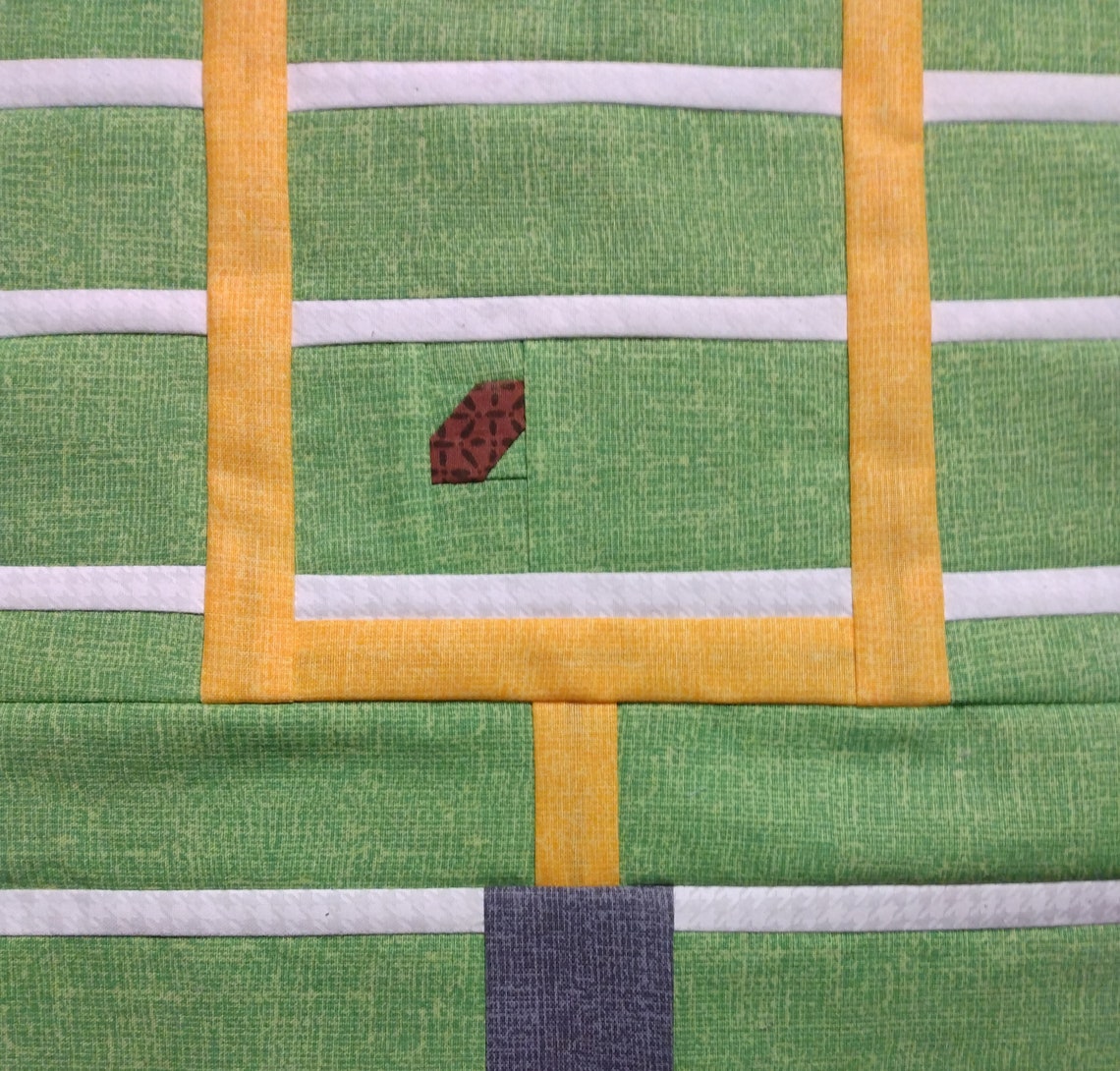 Football Touchdown Quilt Block PDF Pattern Etsy