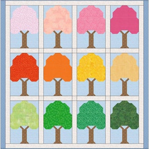 Tree Quilt Block Pdf Pattern - Etsy