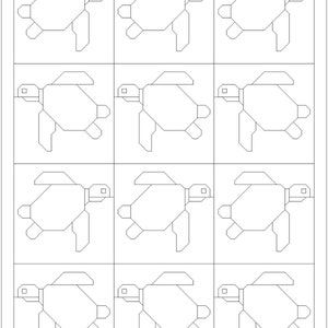 Sea Turtle Quilt Block pdf Pattern image 8