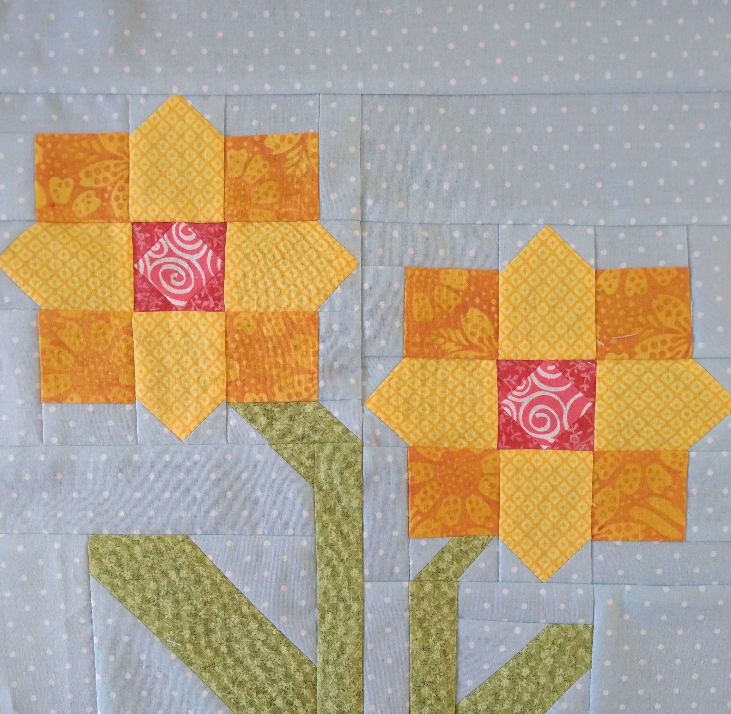 Spring Flower Quilt Block Pdf Pattern - Etsy