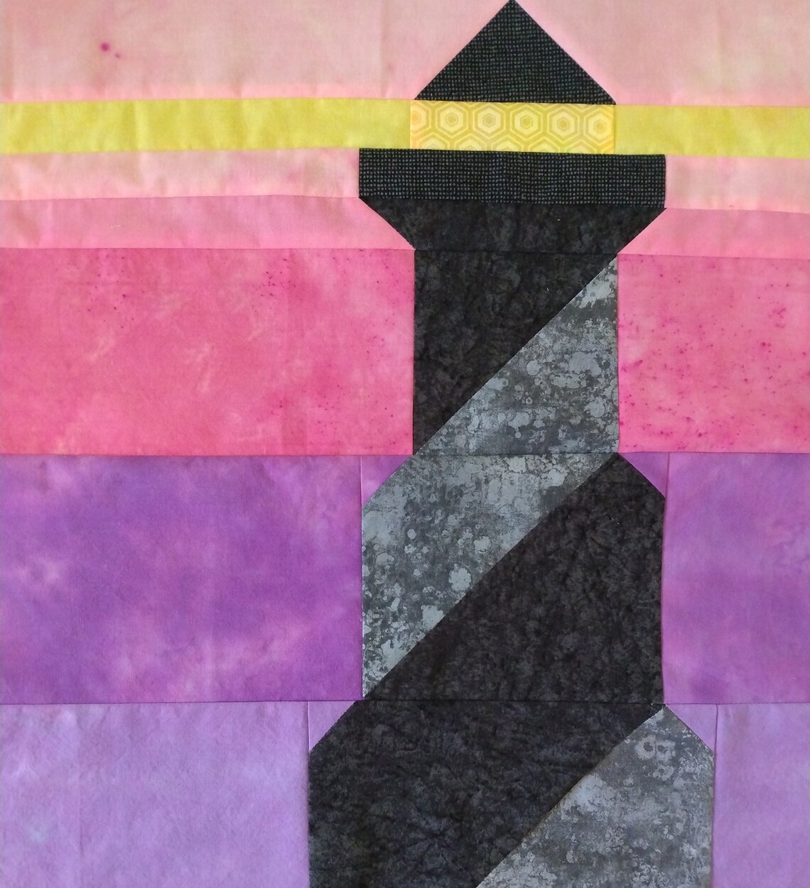 Lighthouse Quilt Block Pdf Pattern Etsy