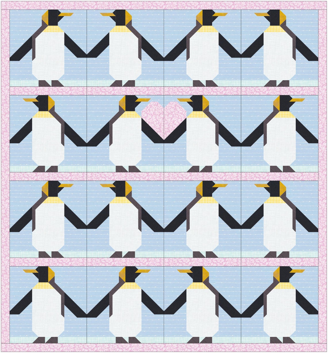 Penguin Quilt Block Pdf Pattern - Etsy