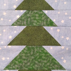 Pine Tree Forest Quilt Block Pdf Pattern - Etsy