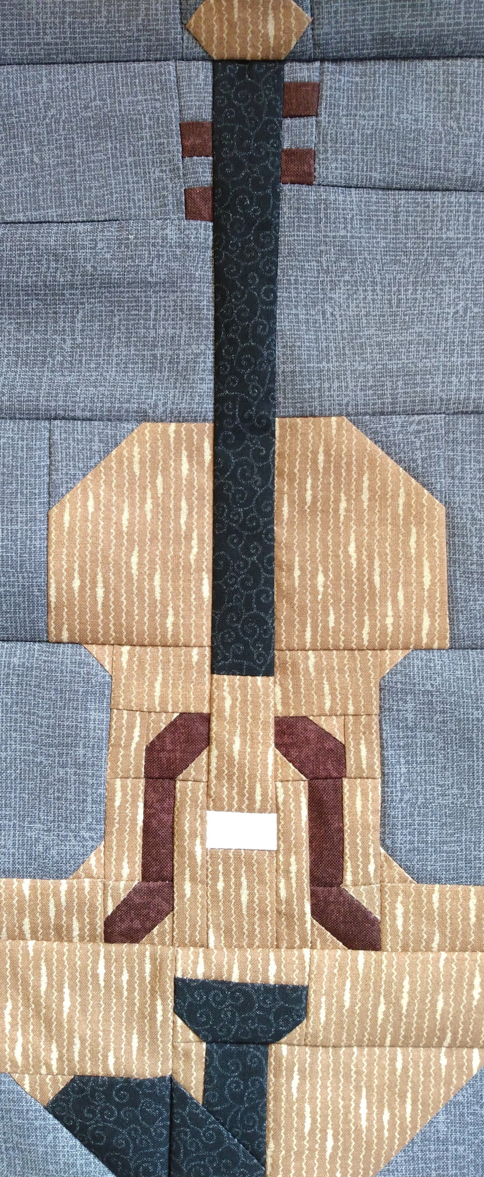 Violin & Cello Quilt Block PDF Pattern Etsy