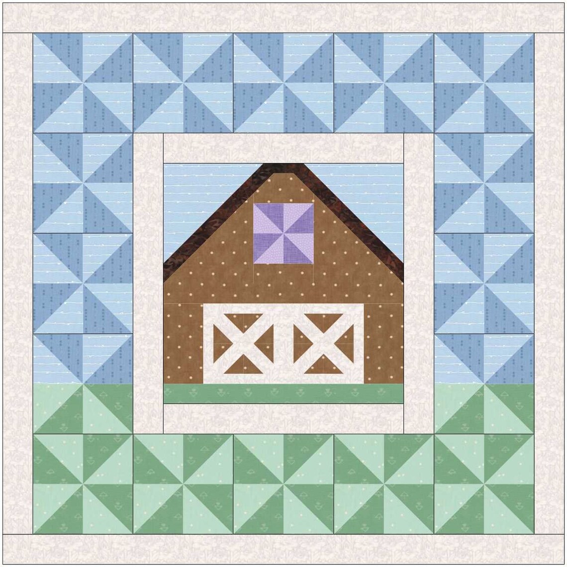 Barn Quilt Block PDF Pattern | Etsy