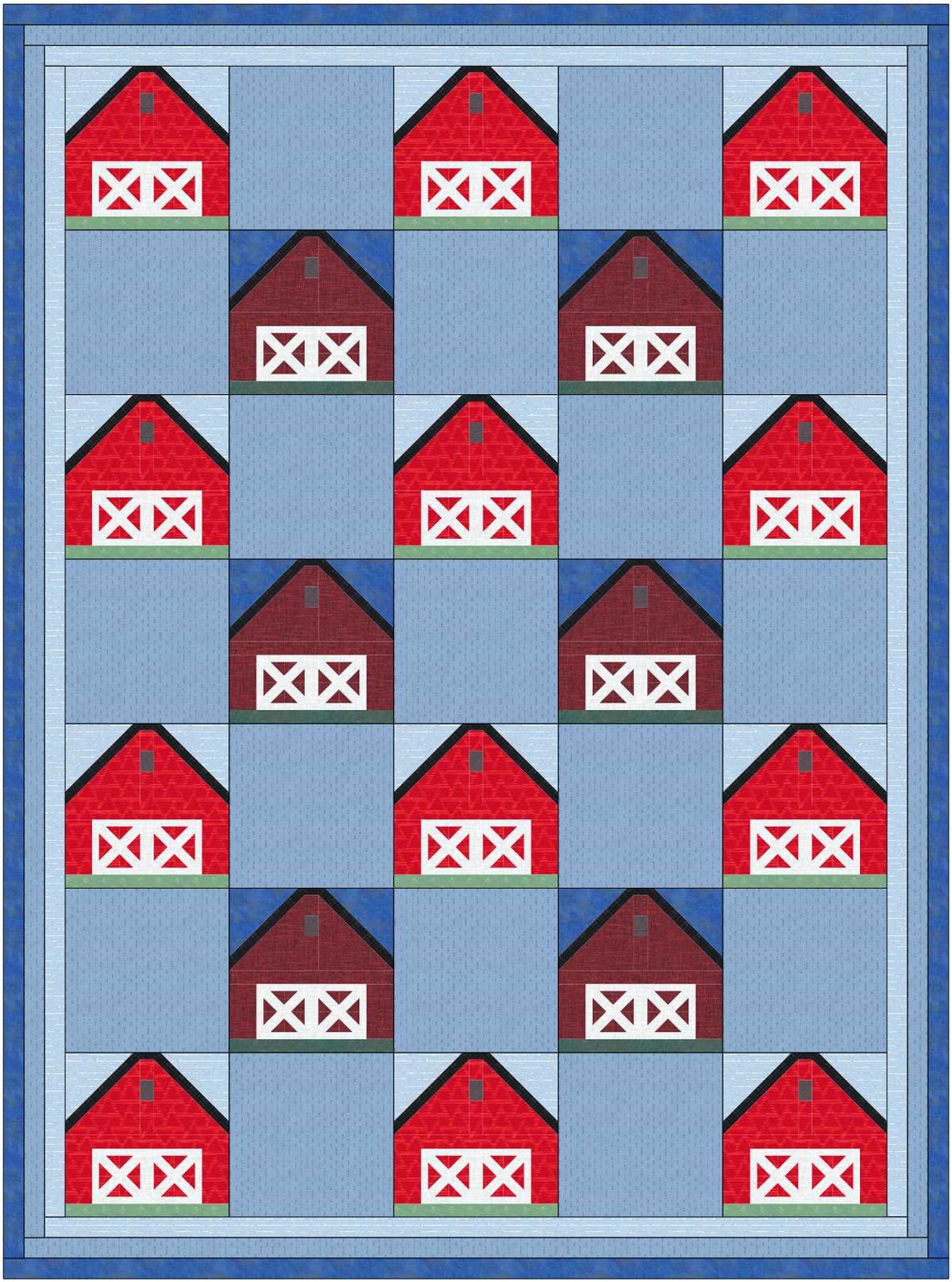 Barn Quilt Block PDF Pattern Etsy