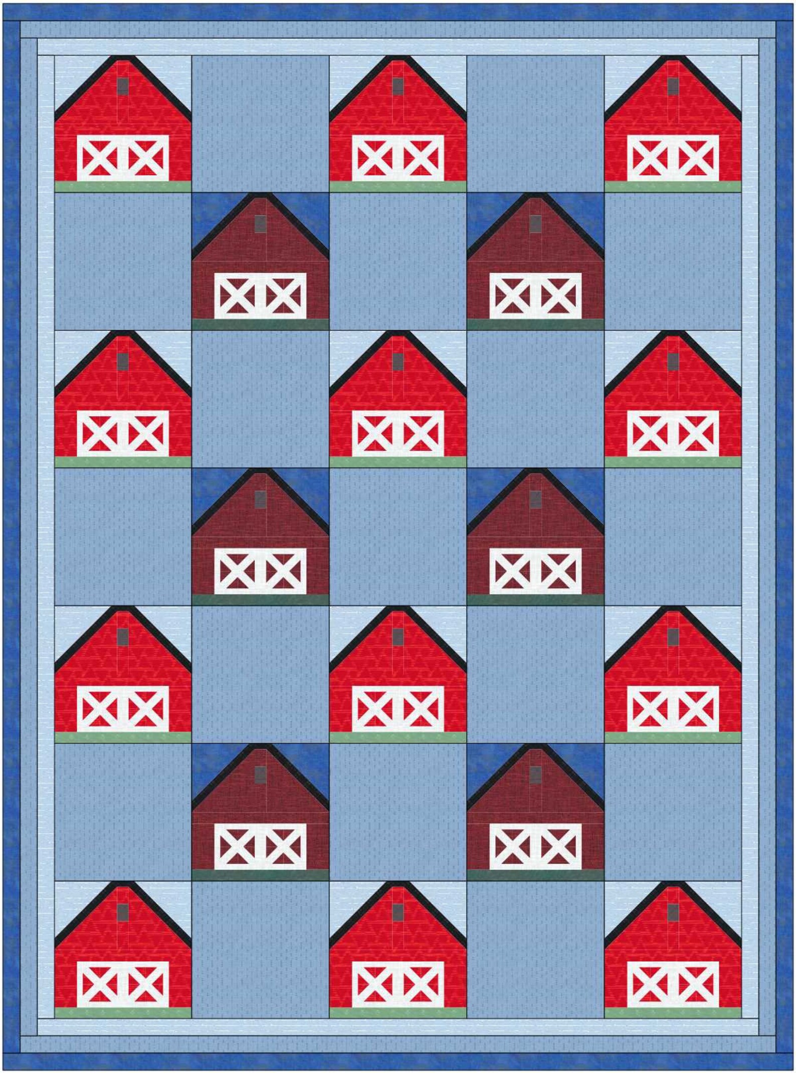 Barn Quilt Block PDF Pattern Etsy