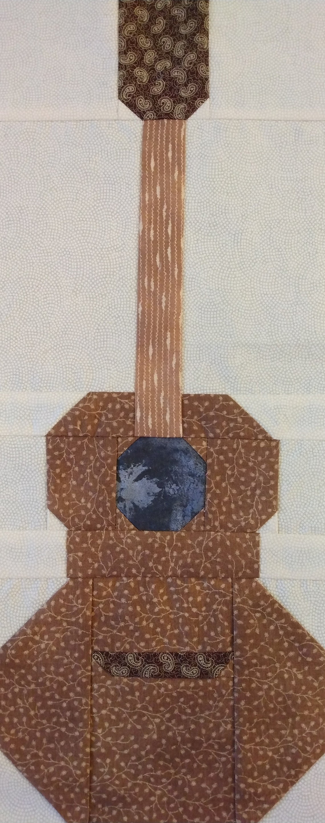 Folk Guitar ukulele Quilt Block PDF Pattern Etsy