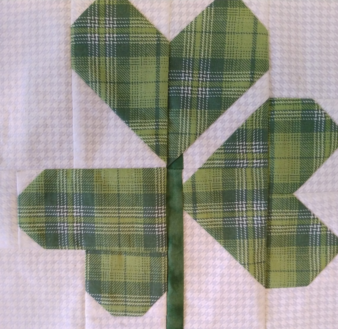 Shamrock Clover Quilt Block PDF Pattern Etsy