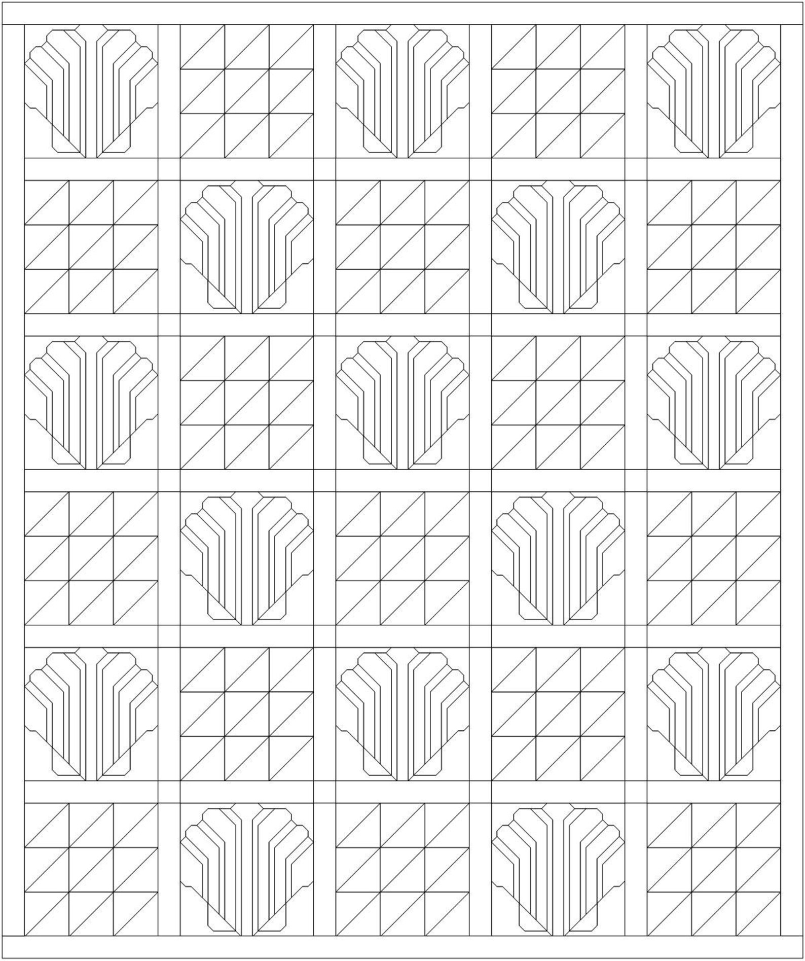 Scallop Shell Quilt Block Pdf Pattern - Etsy