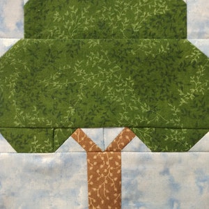 Tree Quilt Block Pdf Pattern - Etsy